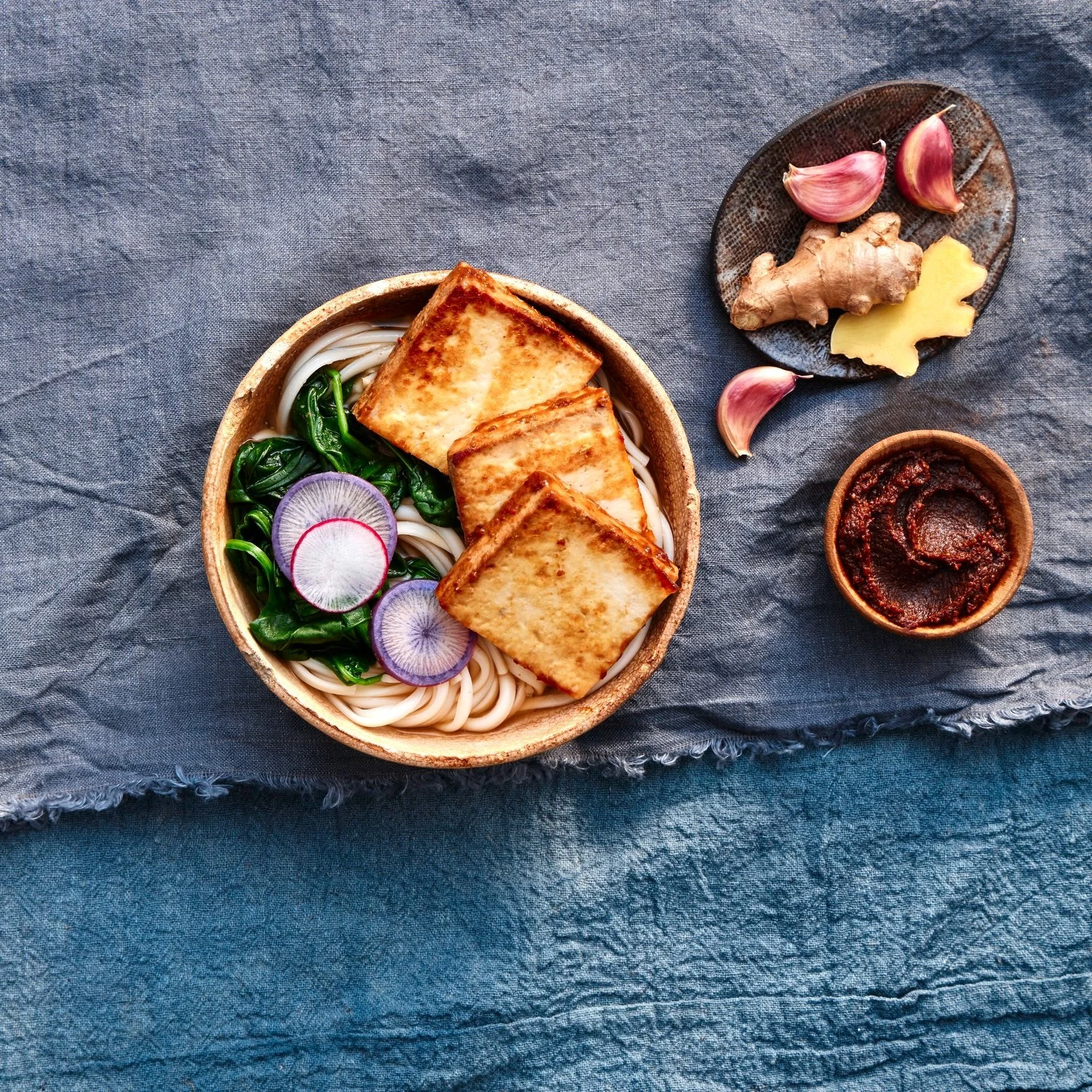 Miso Tofu Udon or Ramen