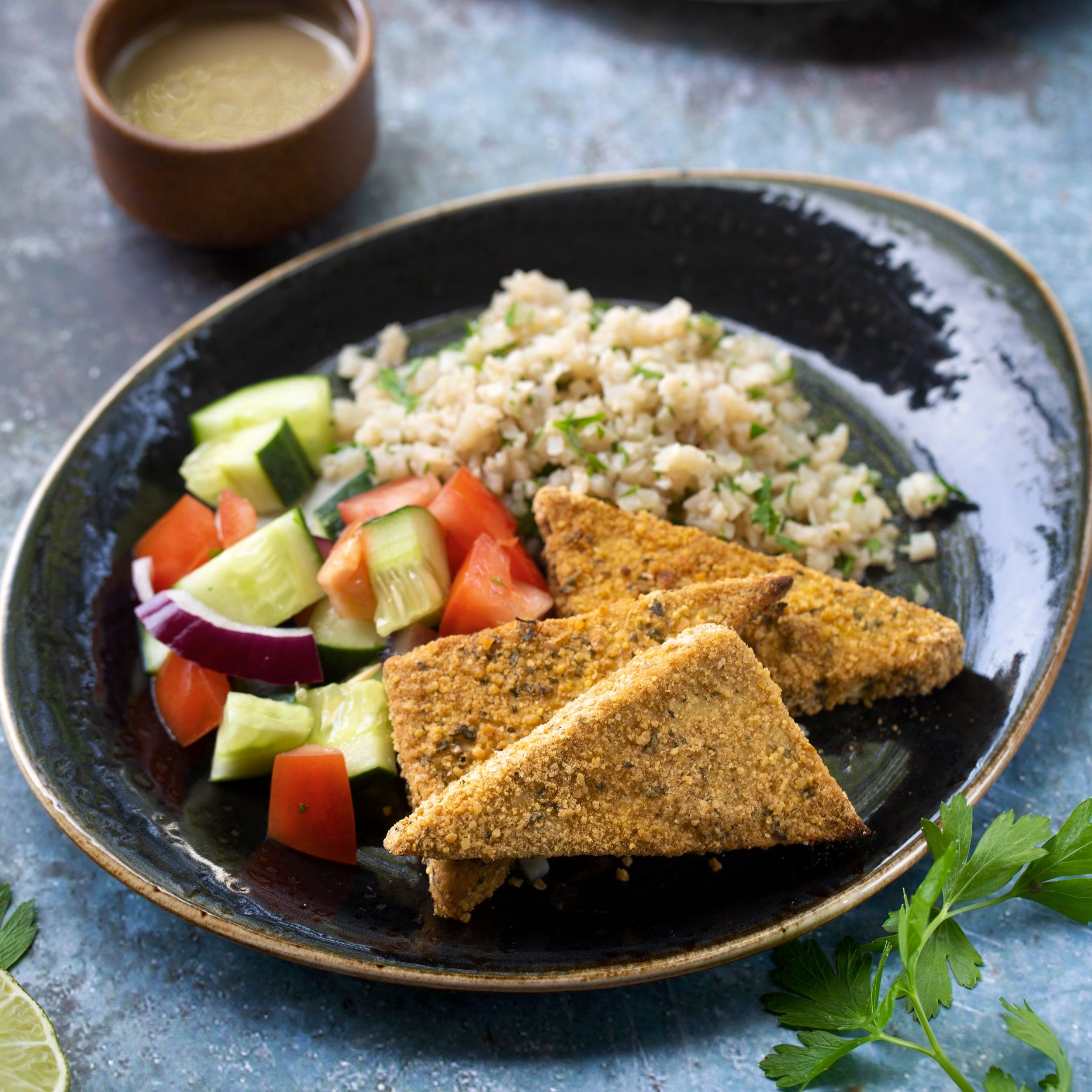 Falafel-Crusted Tofu