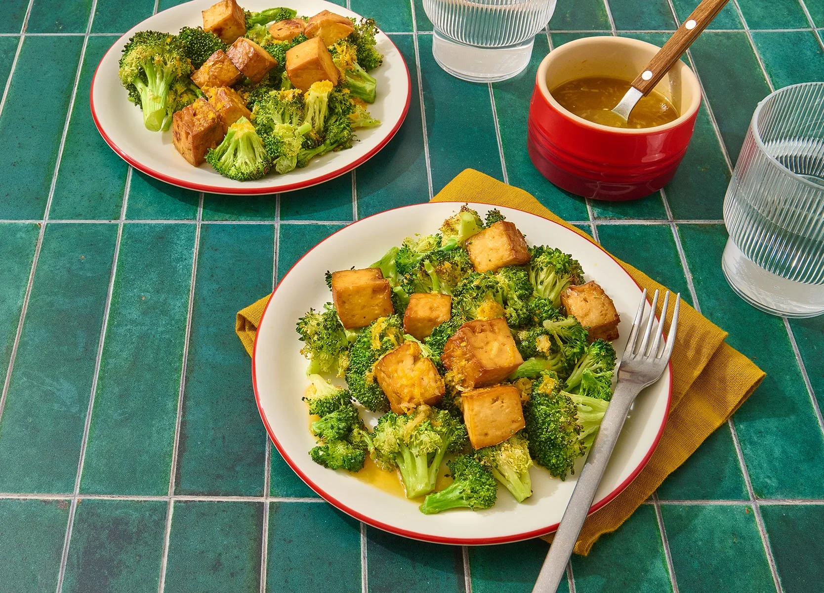 Tofu and Broccoli with Orange Ginger Sauce