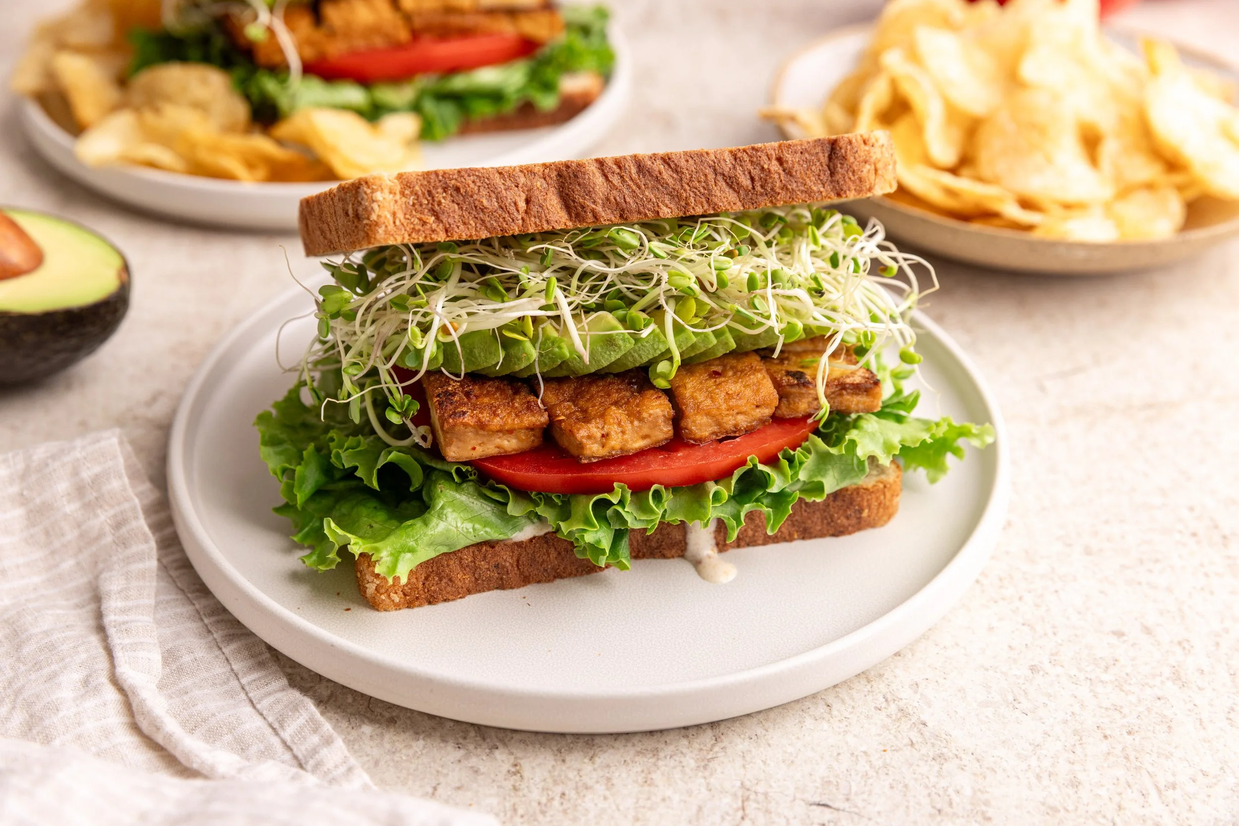 "BLT" Tofu Sandwich