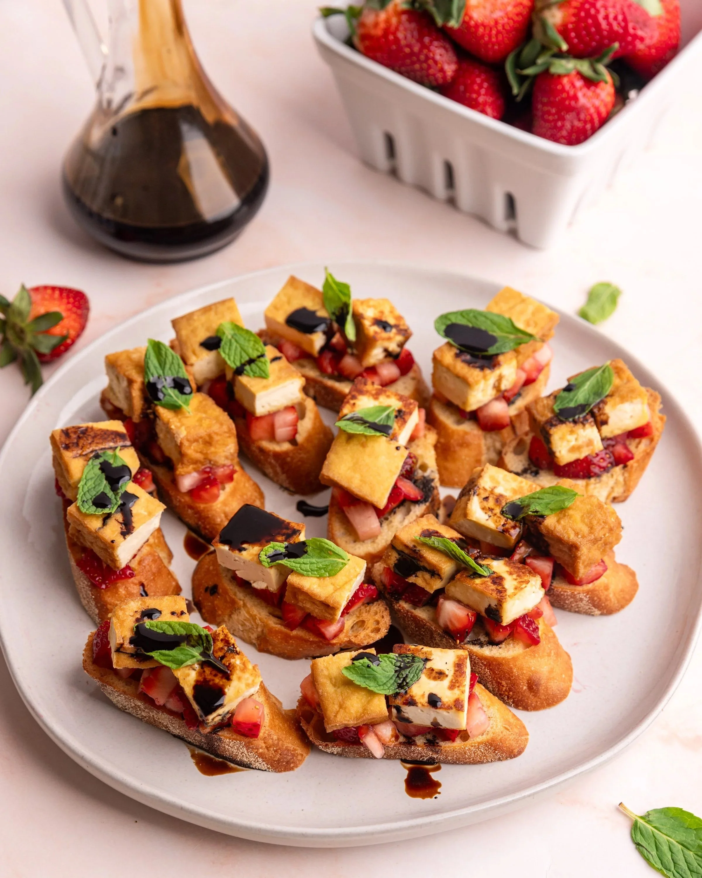 Strawberry &amp; Turmeric Bruschetta