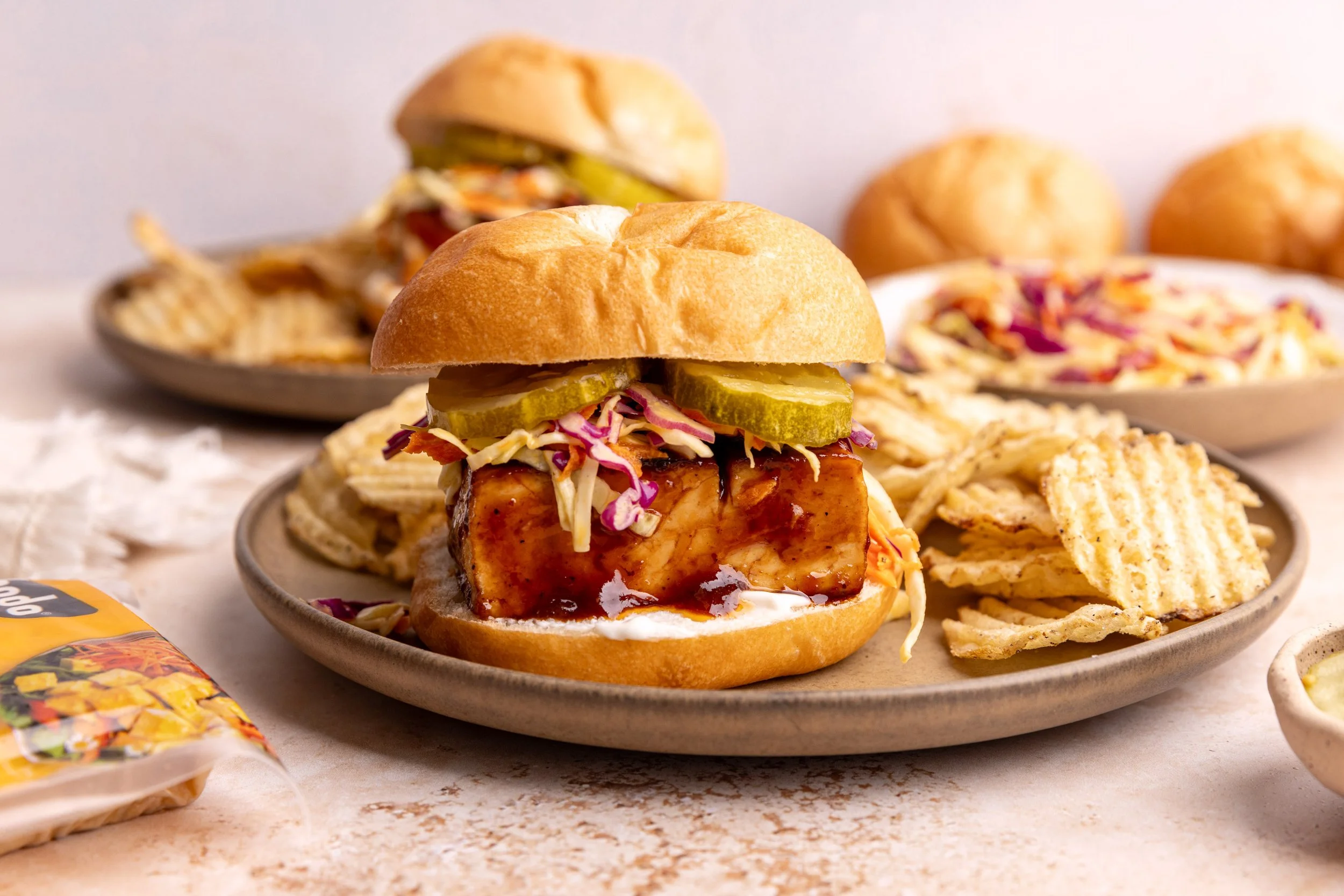 BBQ Tofu Sandwiches