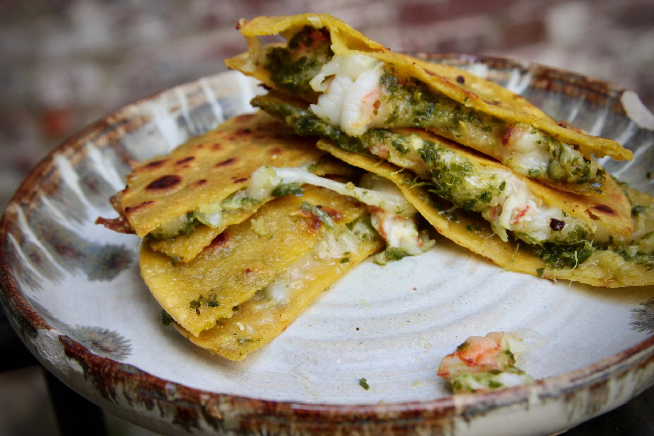 Pesto Street Quesadilla