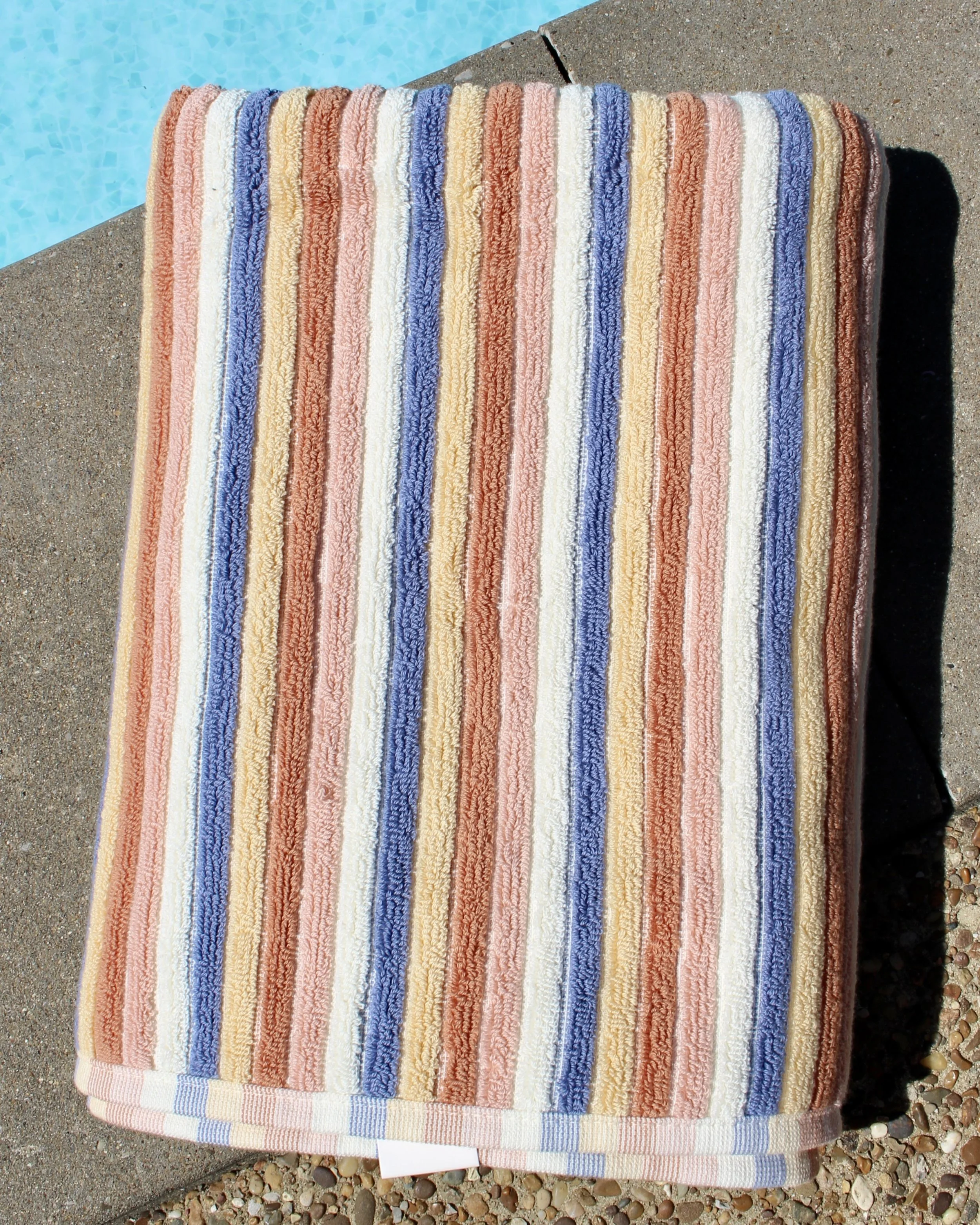 the warm striped towel