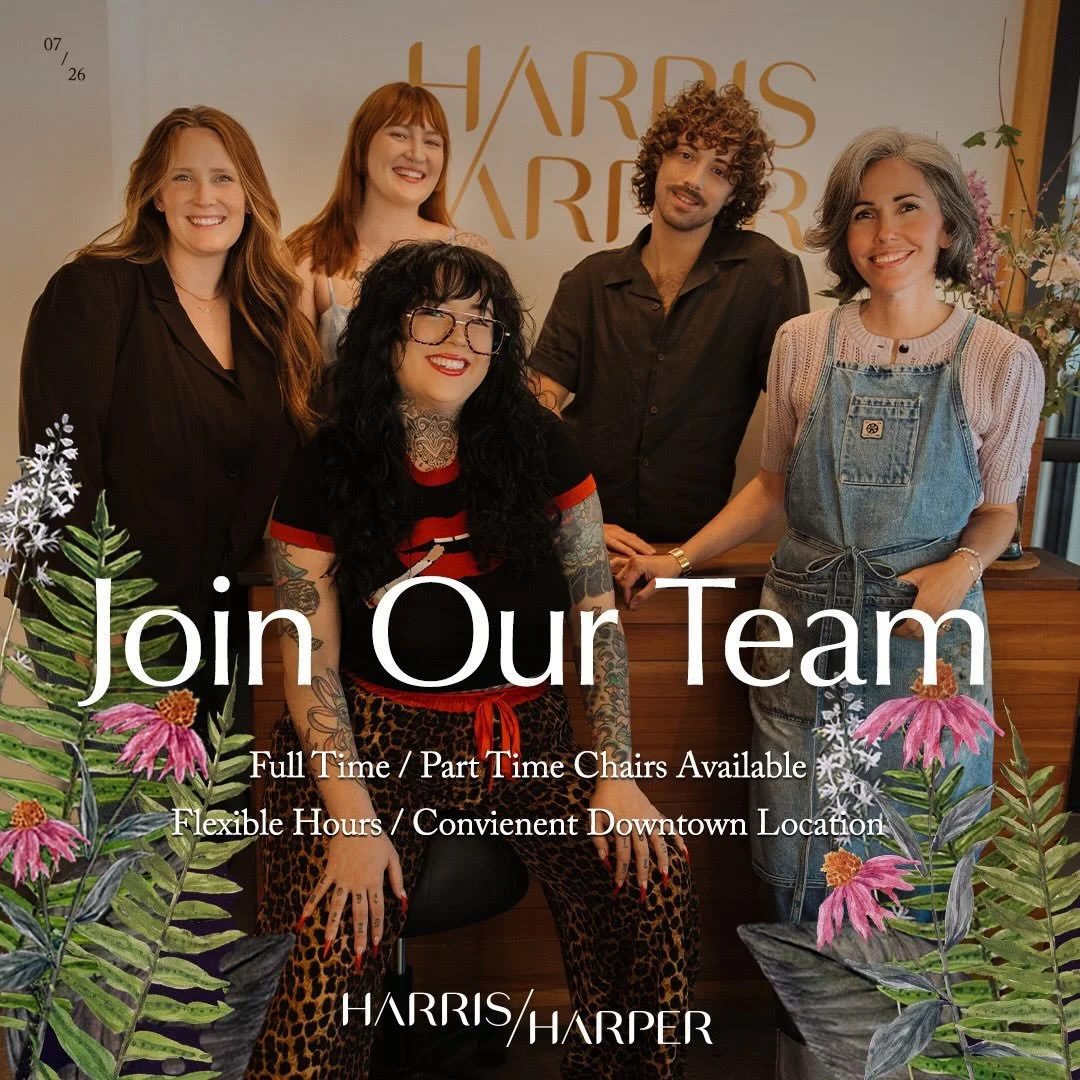 Looking for a creative space to give your clients a dreamy salon experience? We&rsquo;ve got you covered! 
Harris Harper is expanding our team with both full time and part time stylists. 
Interested? Send a message to hello@harrisharpersalon.com or s