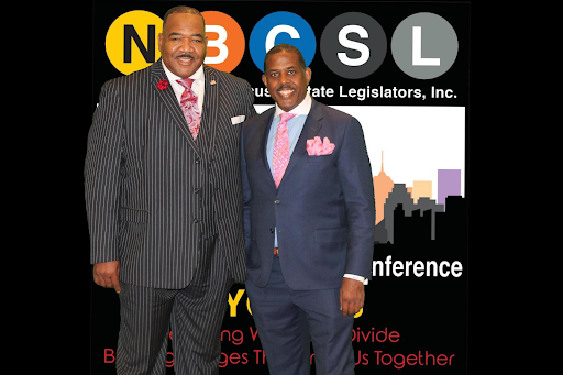 John A. Heath with New York state Senator Kevin Parker