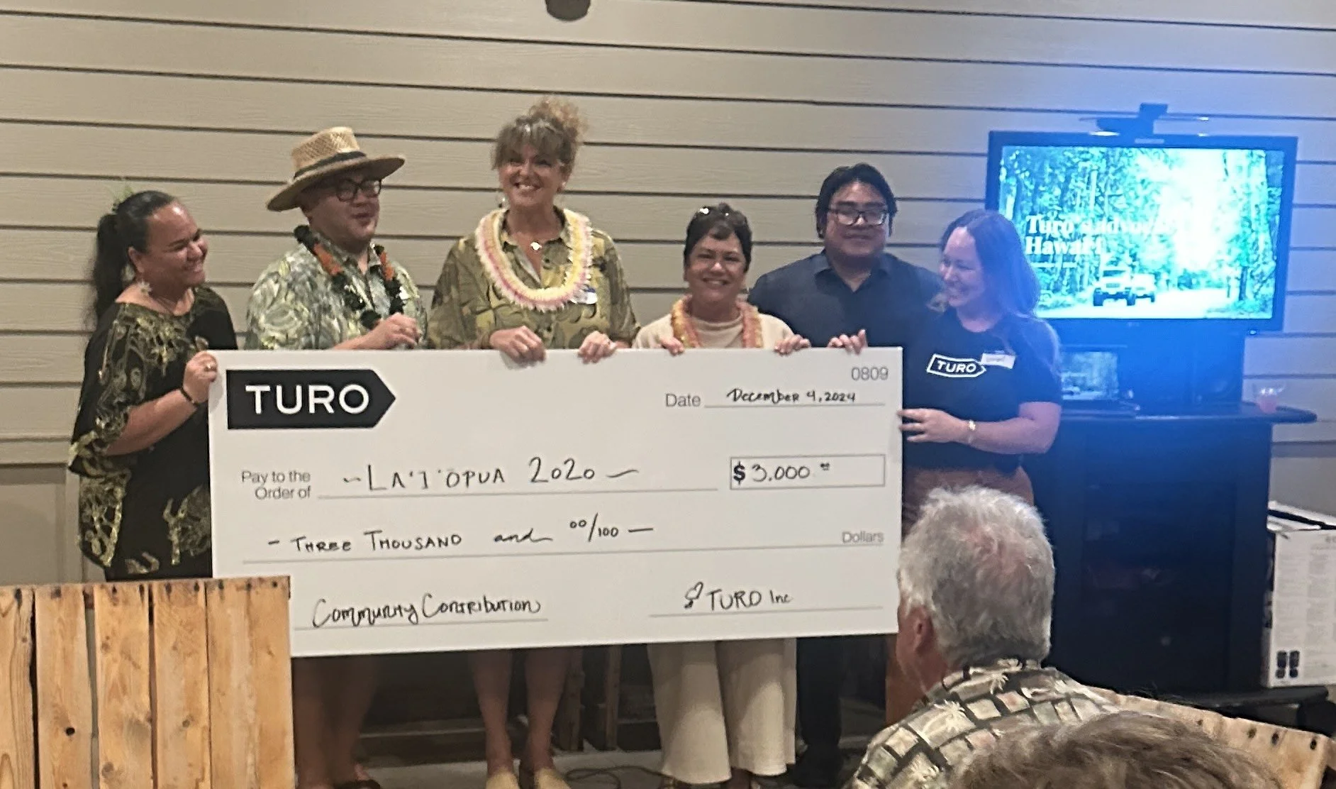 Photos: Turo supports nonprofit Laʻiʻōpua 2020 with $3,000-contribution