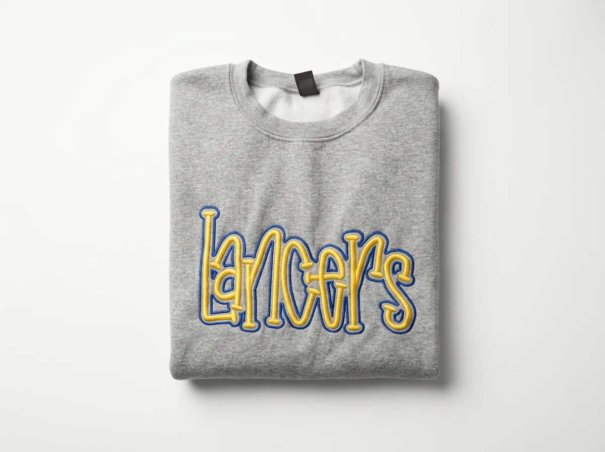 Mascot Puff Embroidery Sweatshirt