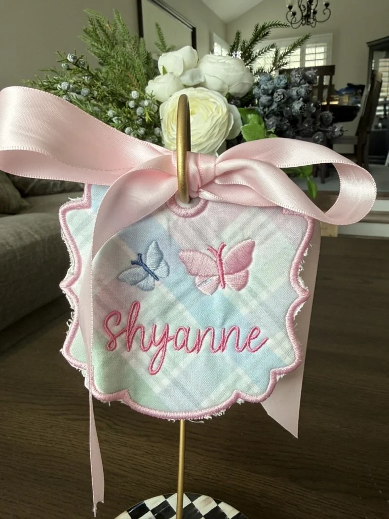 Easter Basket Tags -Ornate Shape Tag