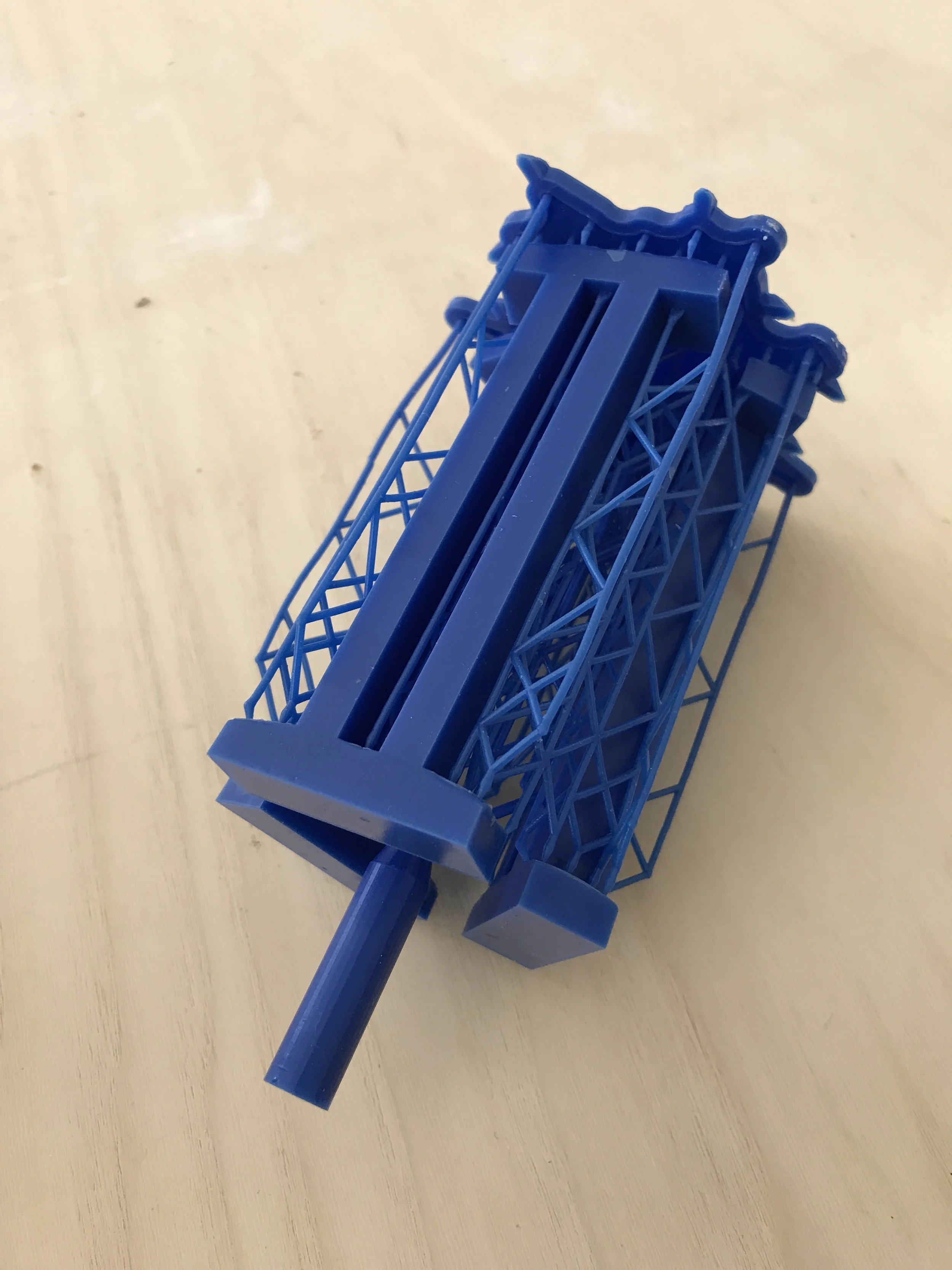  3D print with built in bracing 