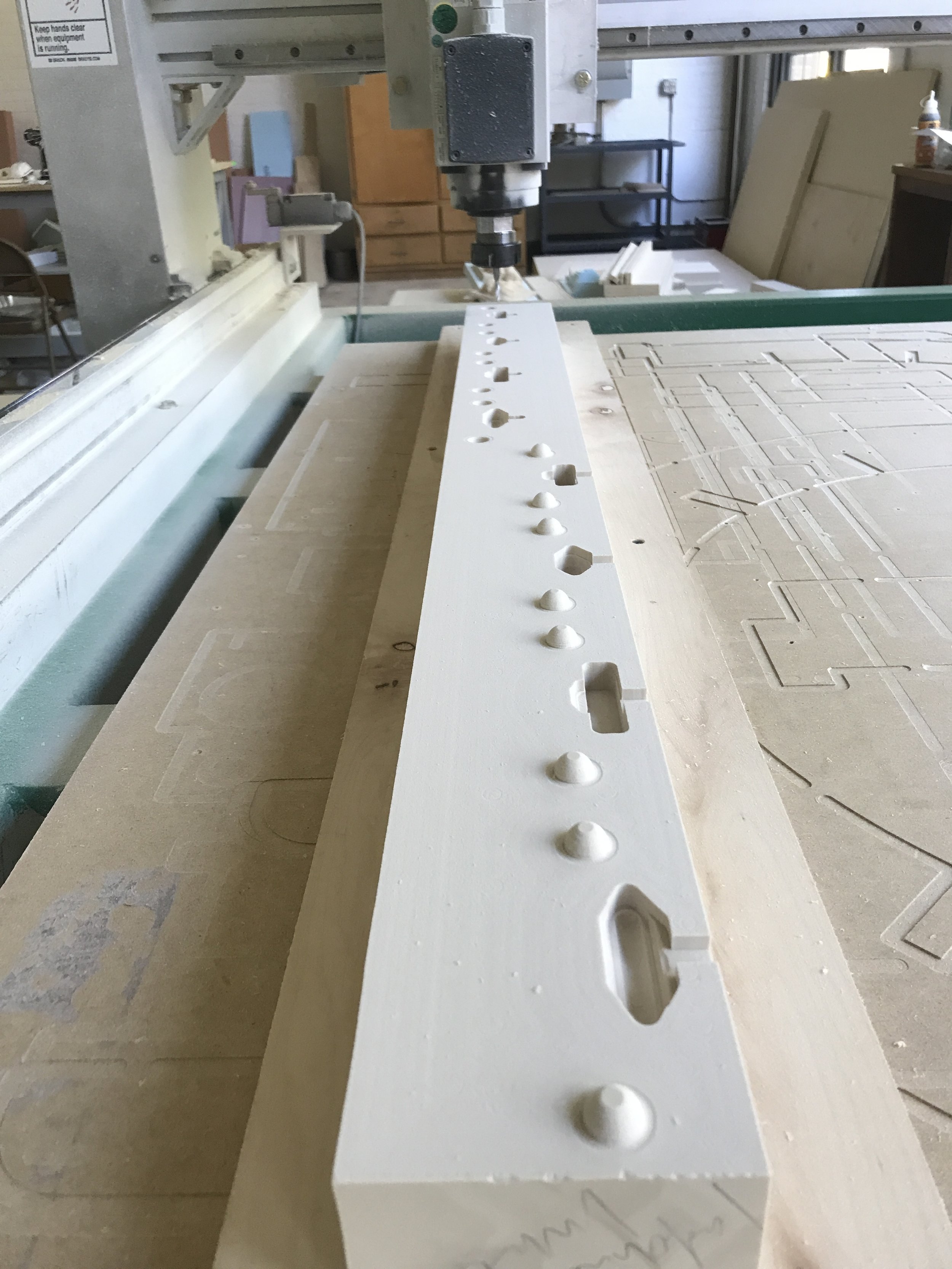  positive + negative cuts from CNC mill 