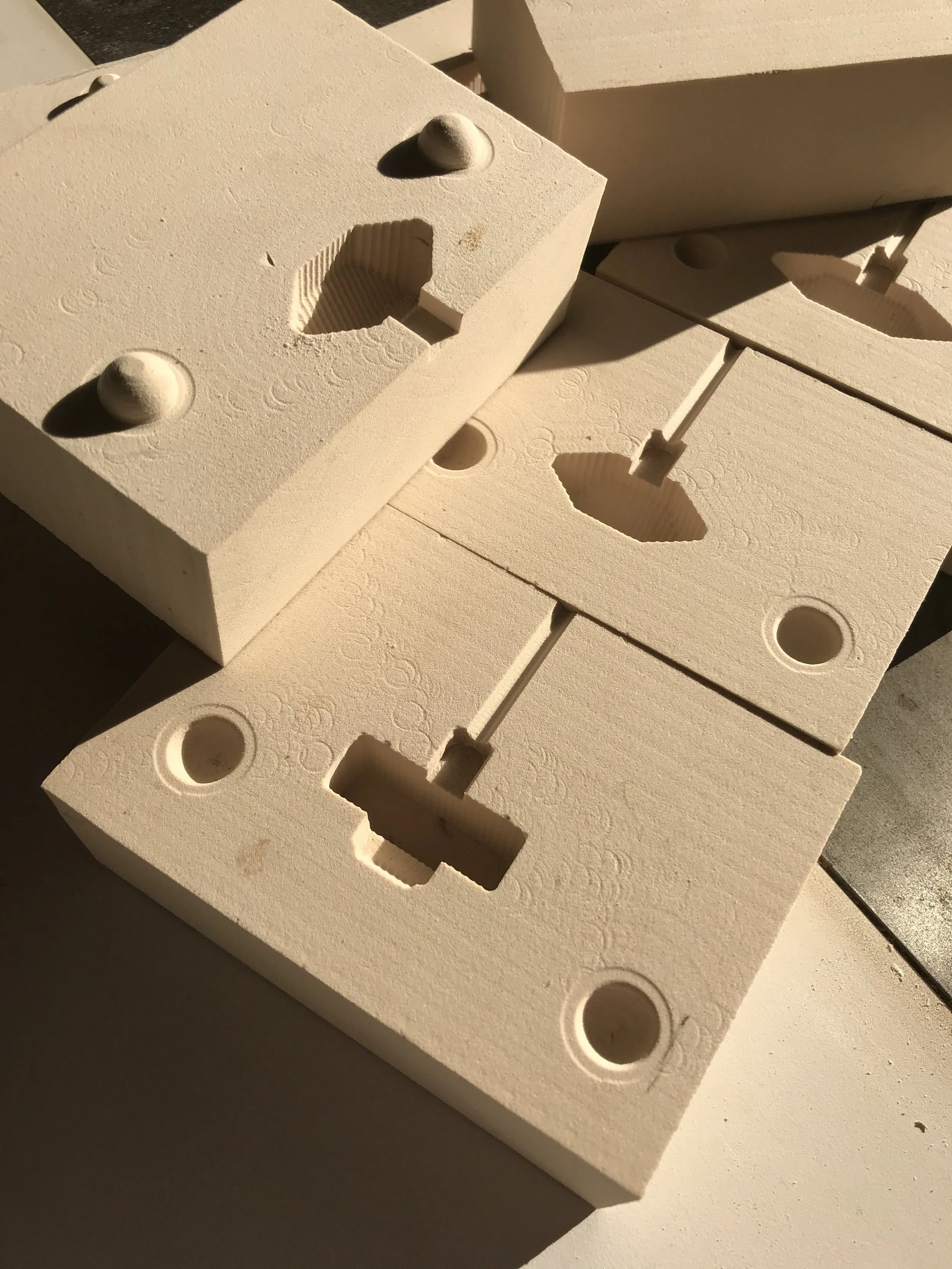  finished hard foam mold made from CNC mill  