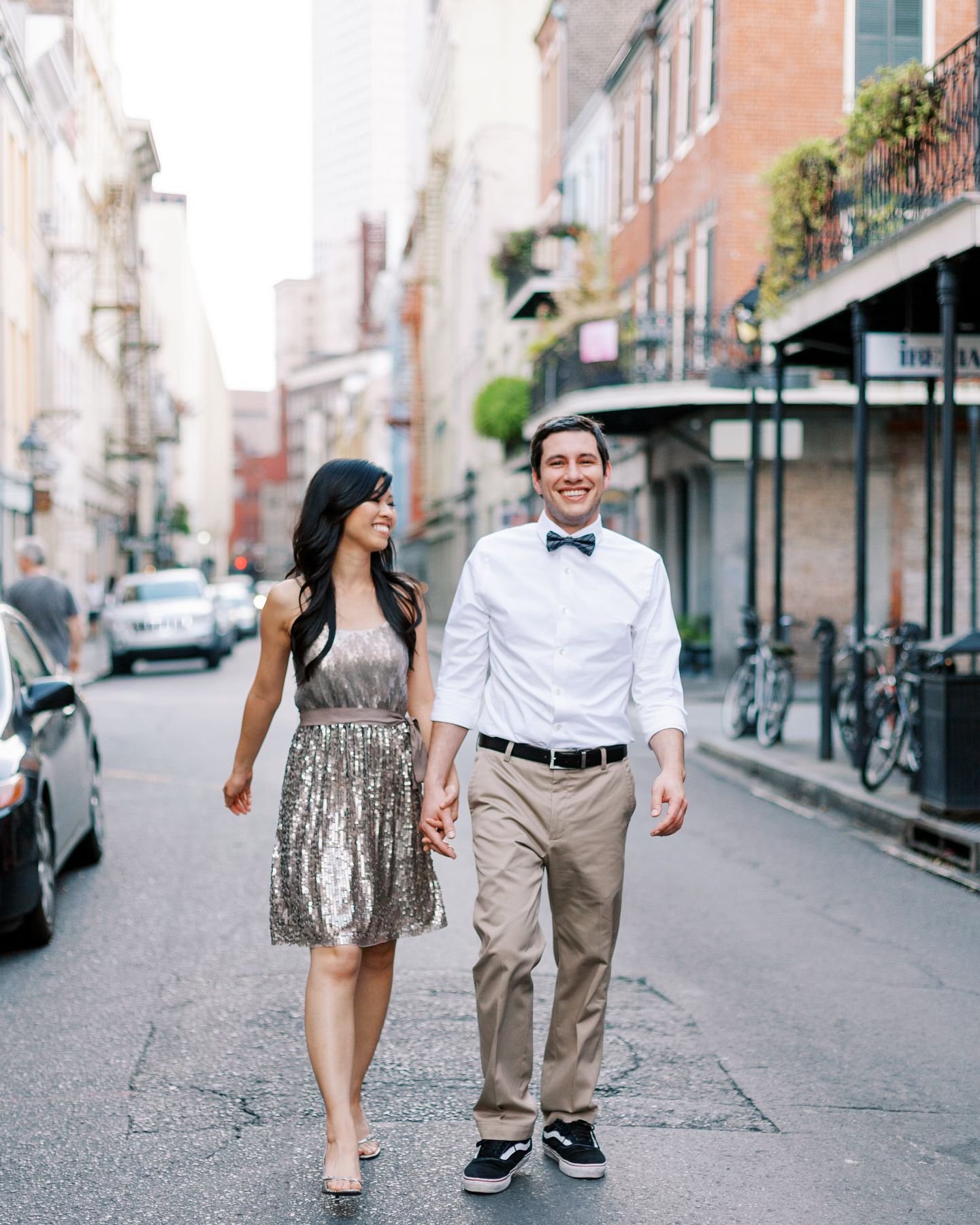 I grew up in a small town two hours from New Orleans, and spent a lot of time there. If I could take a stroll in any city today, it would be there.

This adorable couple walked through the French Quarter with me 12 years ago and now have two beautifu