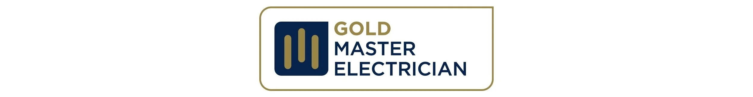 Gold Master Electrician accreditation badge, Master Electricians Australia