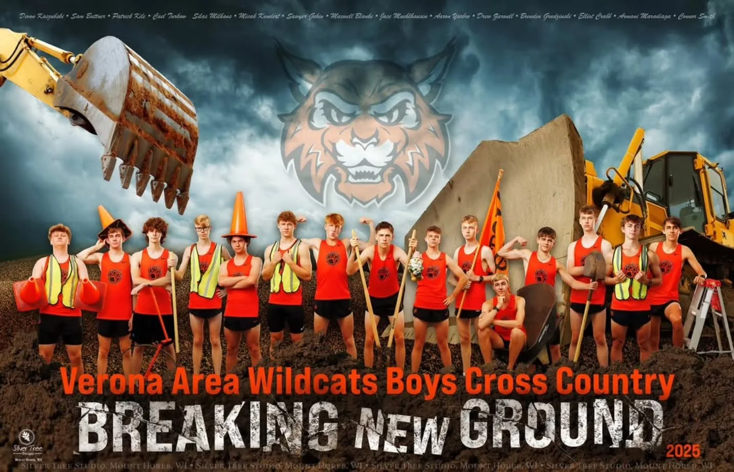 🛠️🏃&zwj;♂️ Hard hats on, miles ahead.

The Verona Area Boys Cross Country Team is Breaking New Ground and laying the foundation for a strong season.

Watch out&mdash;these Wildcats are ready to run! 🧡🖤

#VeronaXC #BreakingNewGround #WildcatPride 