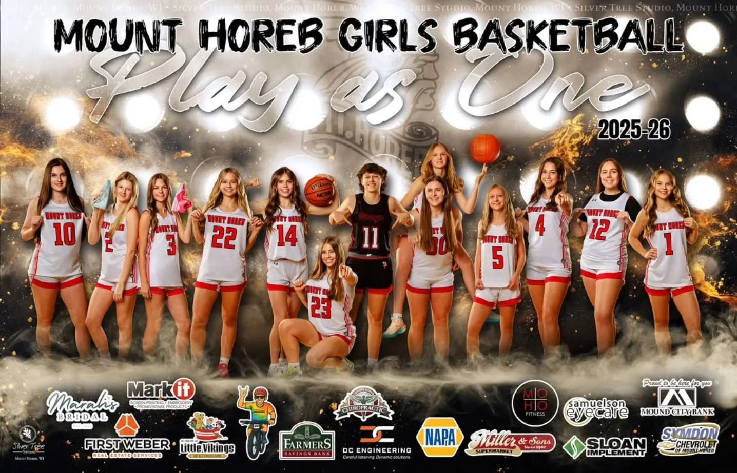 🏀 𝐏𝐥𝐚𝐲 𝐚𝐬 𝐎𝐧𝐞 🏀

Lock it in Mount Horeb Lady Vikings! This team shows up, works hard, and knows how to Play as One. 

Last night was poster signing night... hope you got yours! 💥

Let's gooo Vikings! 

#mounthorebwi #mohovikings #SilverTr
