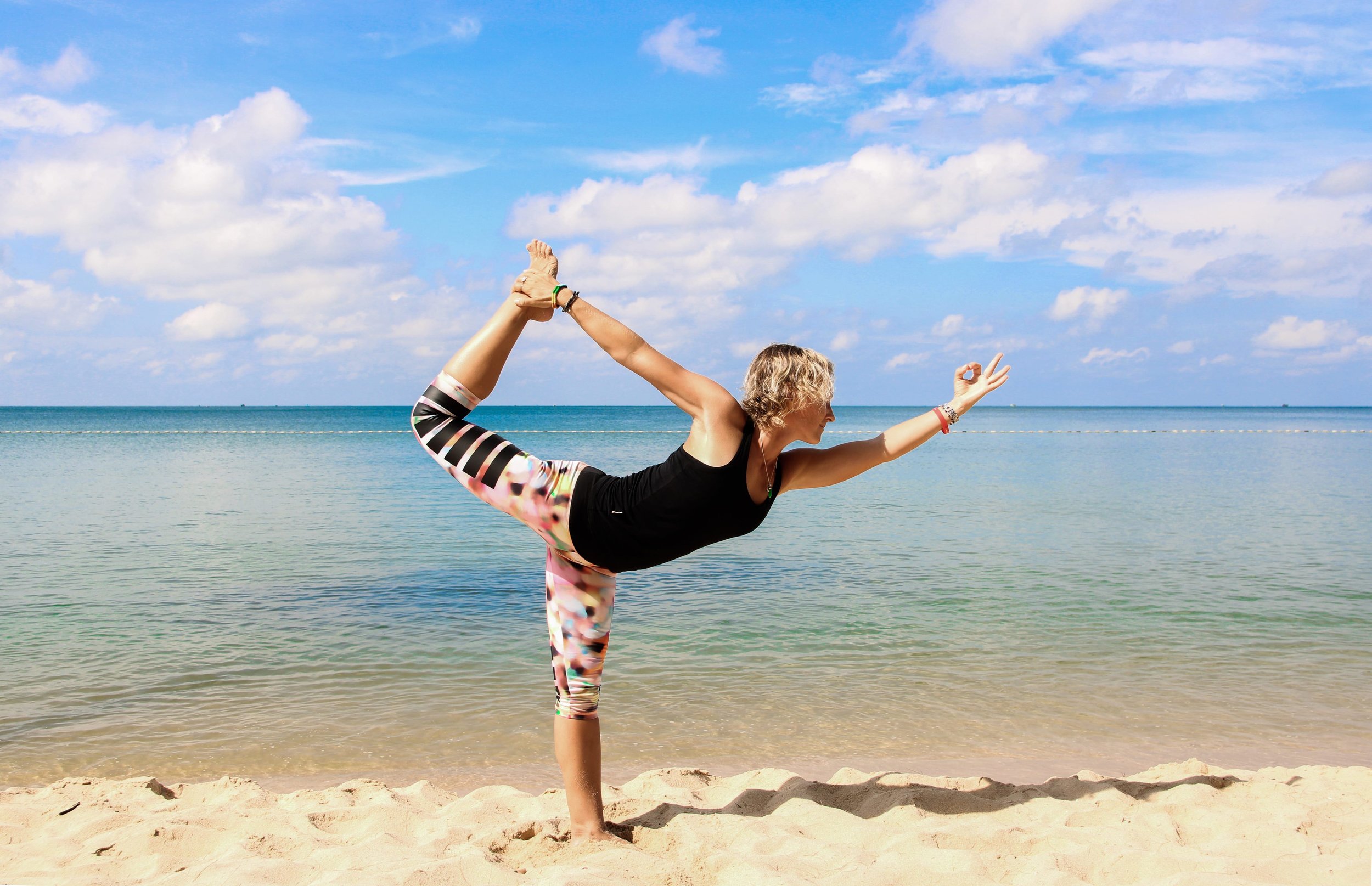 Yoga on the beach in Alicante