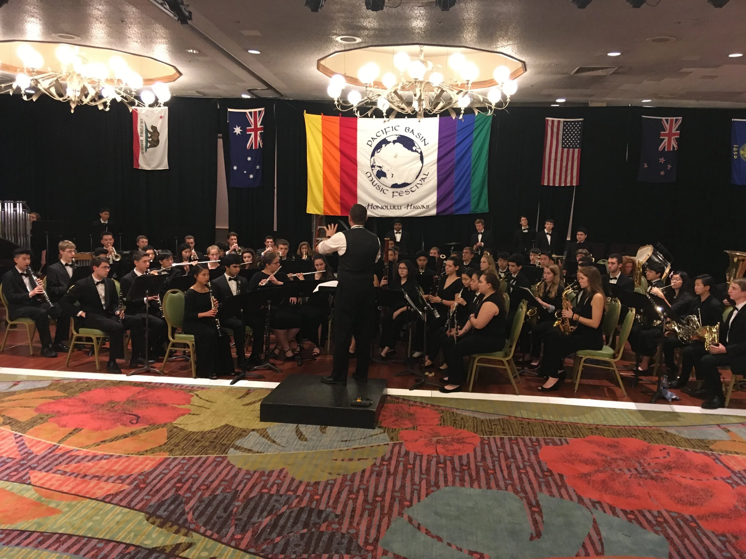 MVHS Wind Ensemble performance at the Pacific Basin Music Festival in Honolulu, Hawai’i, March 27, 2018