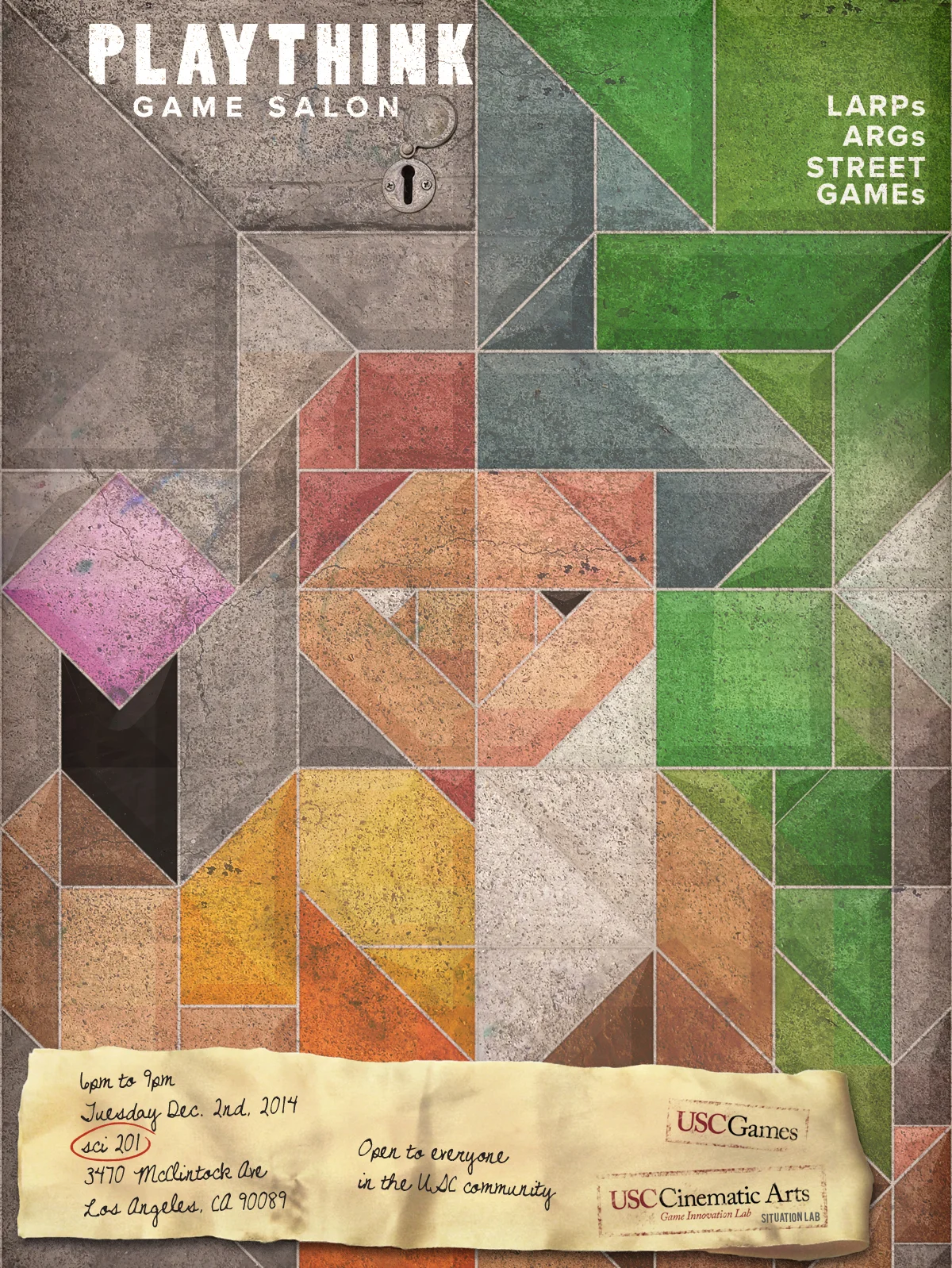 December 2014 Playthink - Pervasive Games, LARPs, and Street Games