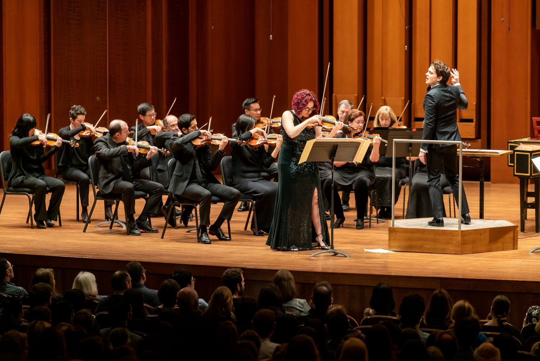Associate Conductor Lee Mills and the Seattle Symphony perform Piazzolla’s The Four Seasons of Buenos Aires with soloist Principal Second Violin Elisa Barston on December 28, 2019 at Benaroya Hall.