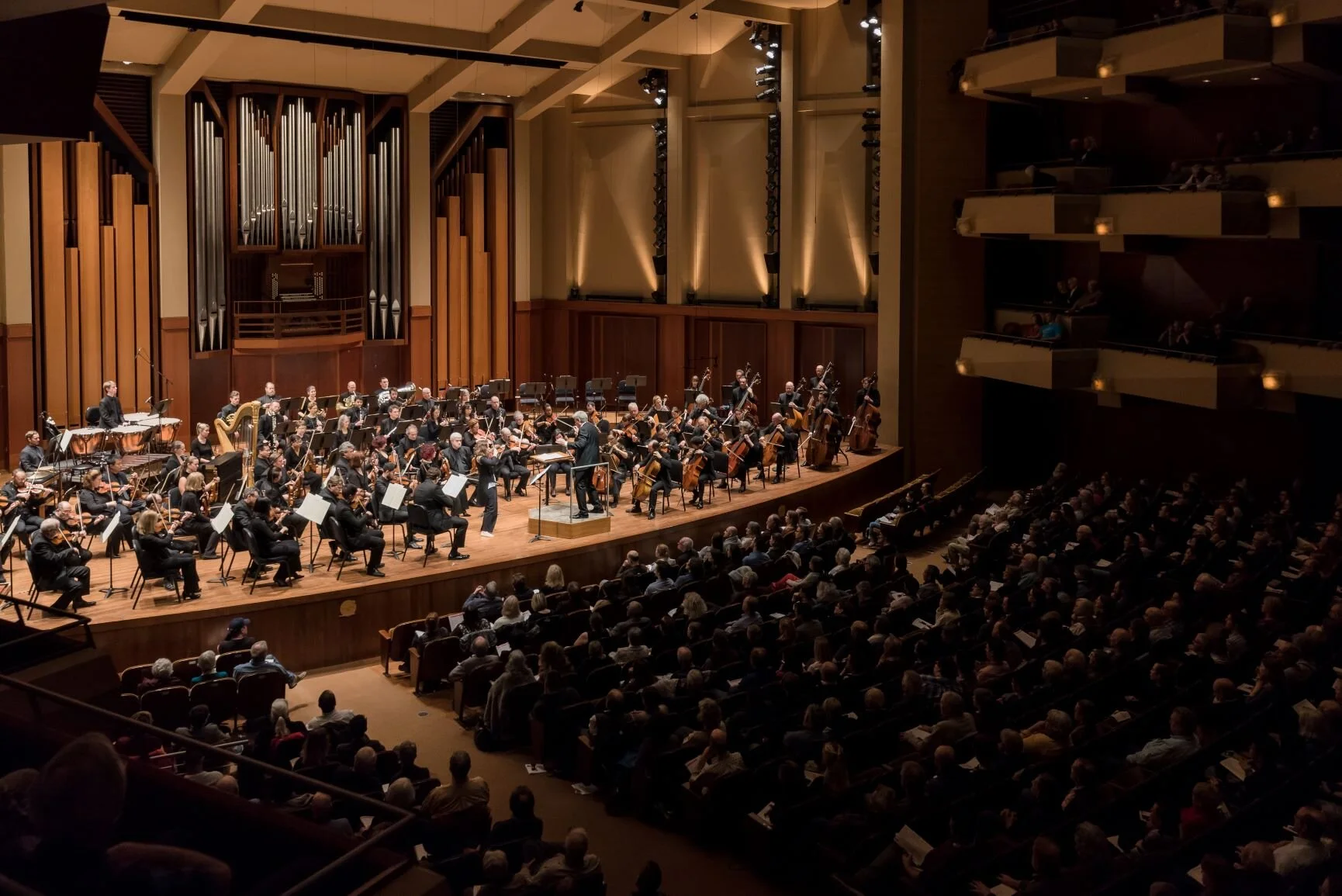 Music Director Thomas Dausgaard and the Seattle Symphony continue to share their commitment to bringing music to audiences around the world throughout the closure with rebroadcasts of past performances from Benaroya Hall. Photo by Carlin Ma.