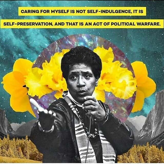 &quot;Caring for myself is not self-indulgence, it is self-preservation, and that is an act of political warfare.&quot; --Audre Lorde
Happy Juneteenth! ( Art by @equalityequation )