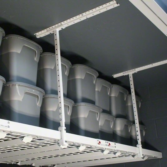 Install Overhead Garage Storage Racks, Storage Above Garage Roofs