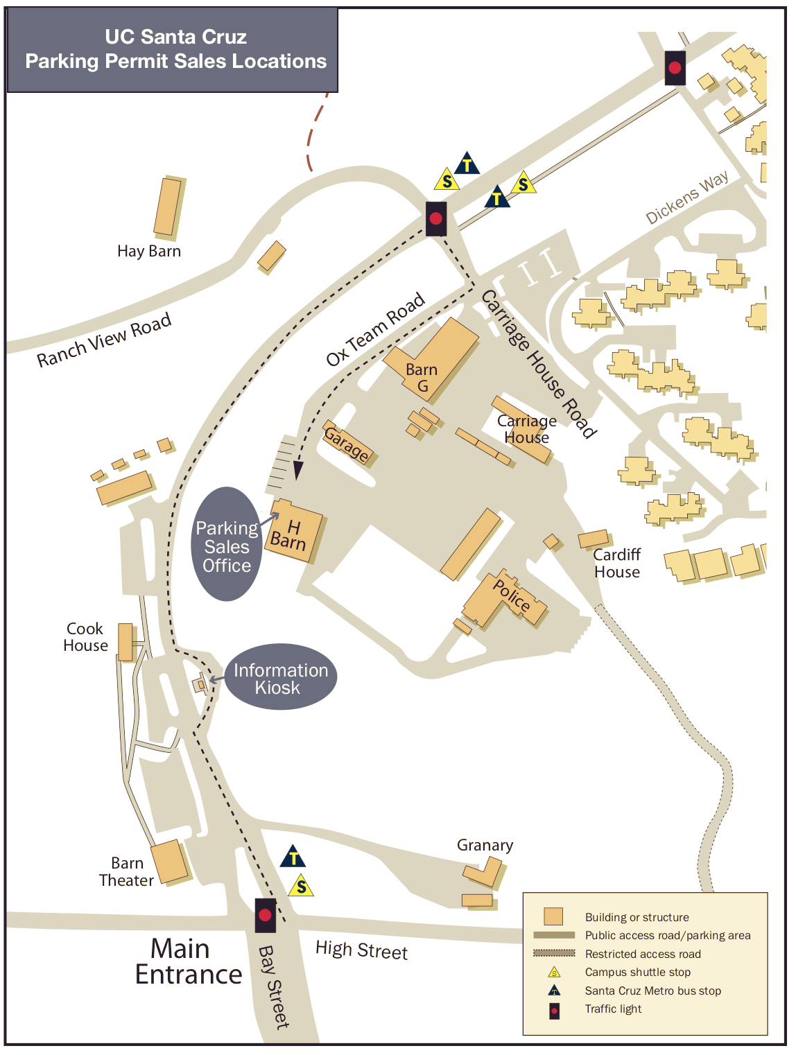 UC Santa Cruz Parking Permit Sales Locations