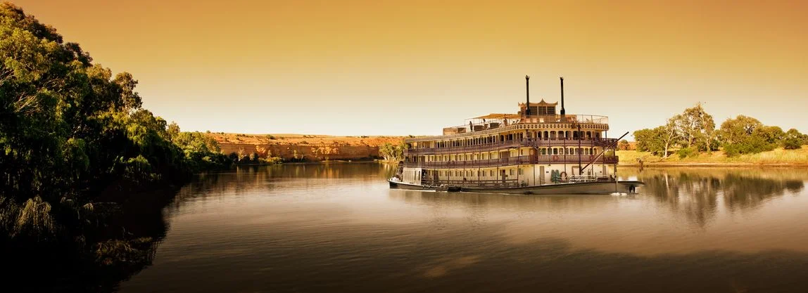 Paddle steamer on the Murray River