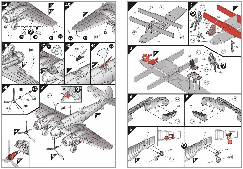 Airfix: Instructions for Bristol Beaufighter (extract)