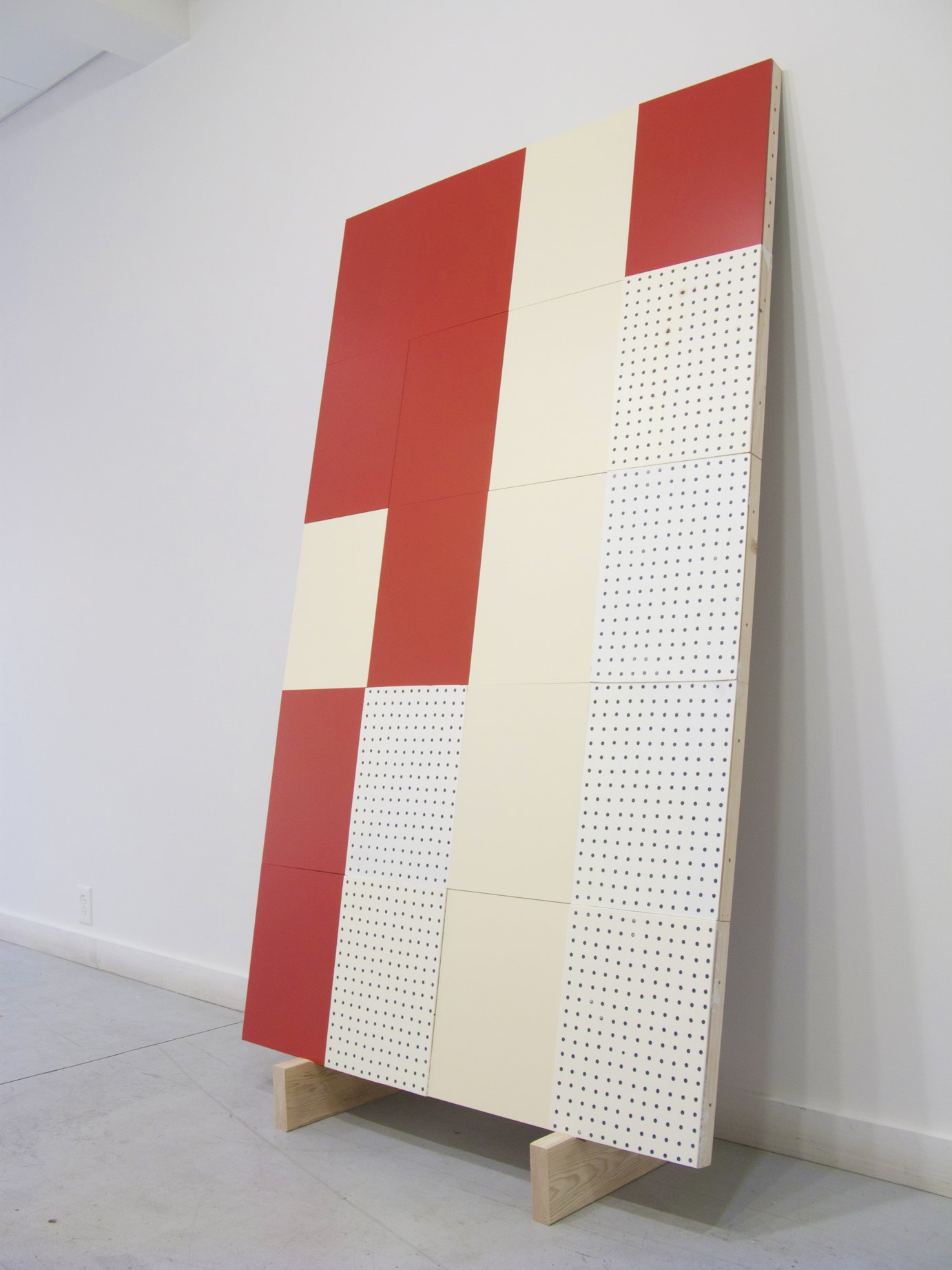   Standard Sewanee.  Furniture lacquer, cast plastic, and pigment on wood panels. 48” x 84”. University of the South. 2012 