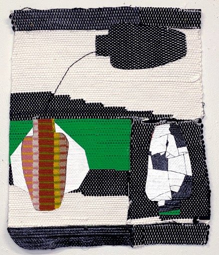   Untitled . Cotton, wool, vinyl paint. 17 x 19”. 2023 