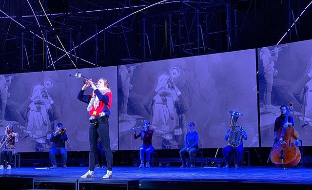 Only the first rehearsal of ORCHESTER-FINALISTEN in the Gashouder and the show is looking great! So pumped on the incredible work being done by the technical crew. First performance is in exactly two weeks! 👽