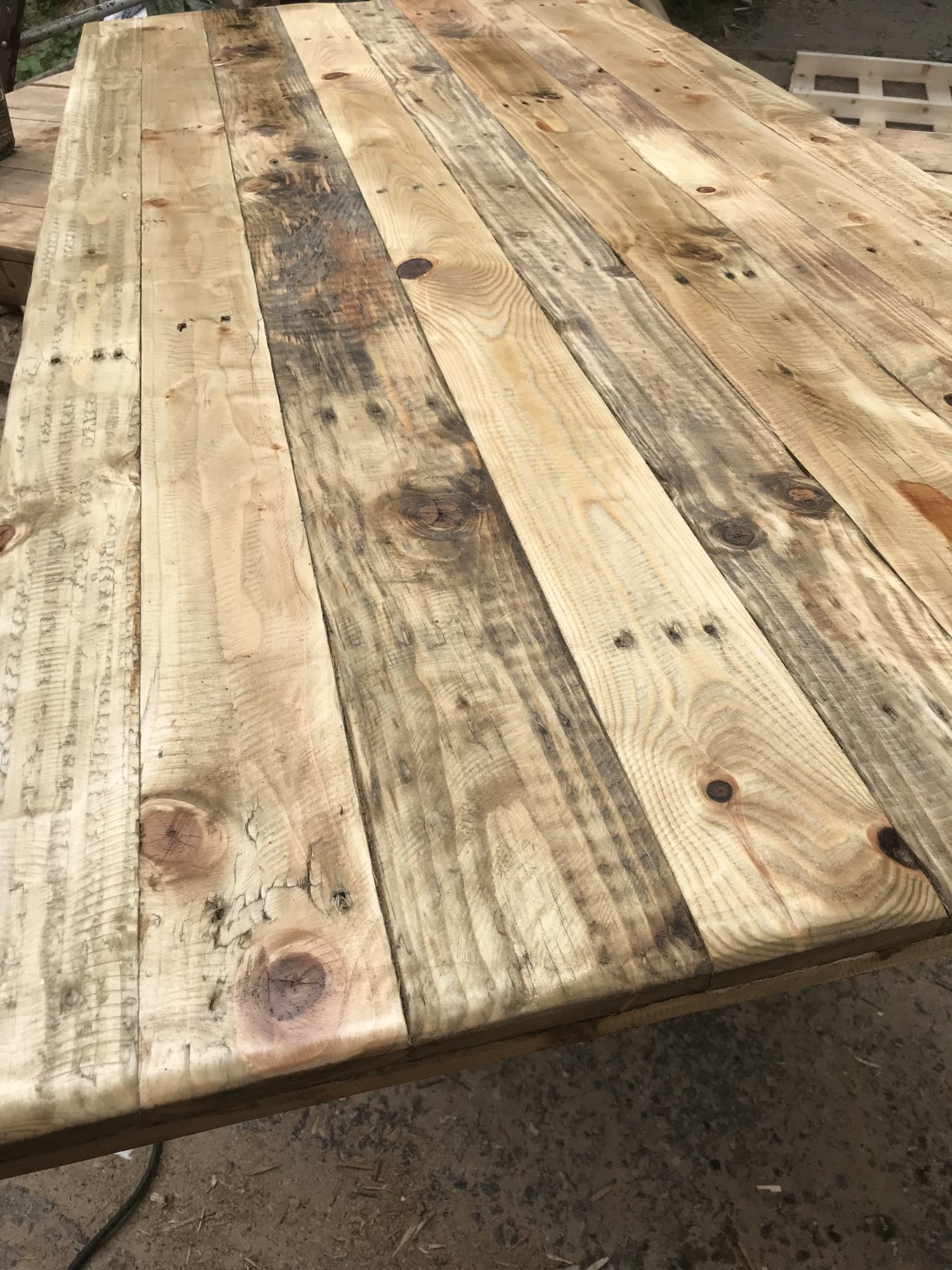 Reclaimed Wood Table Tops Made By, Reclaimed Wooden Desk Top