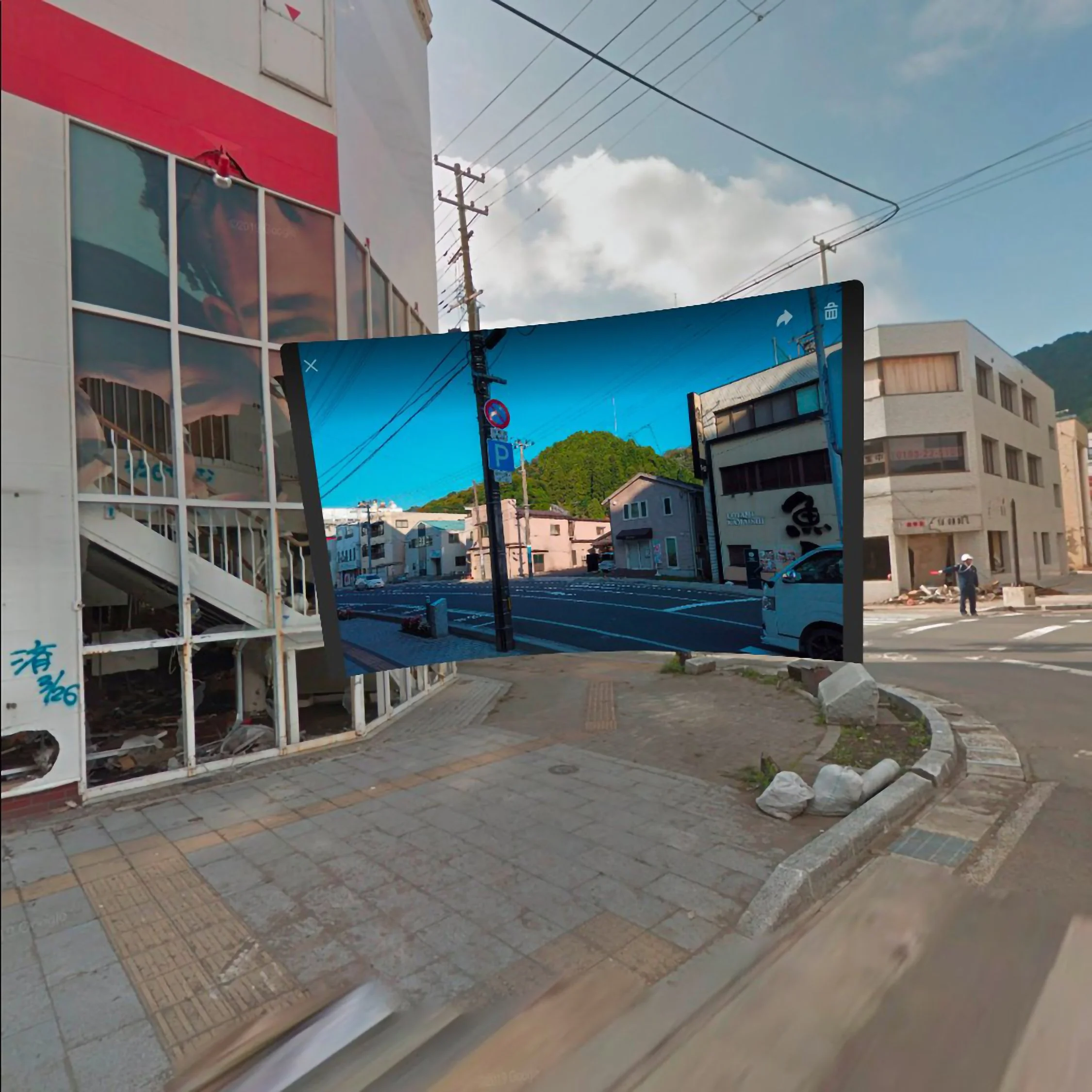 Aoba-dori, Kamaishi (2011 & 2022)