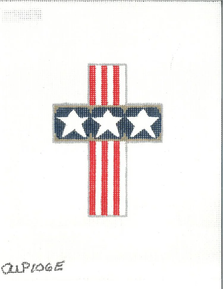 106E Stars and Stripes Cross