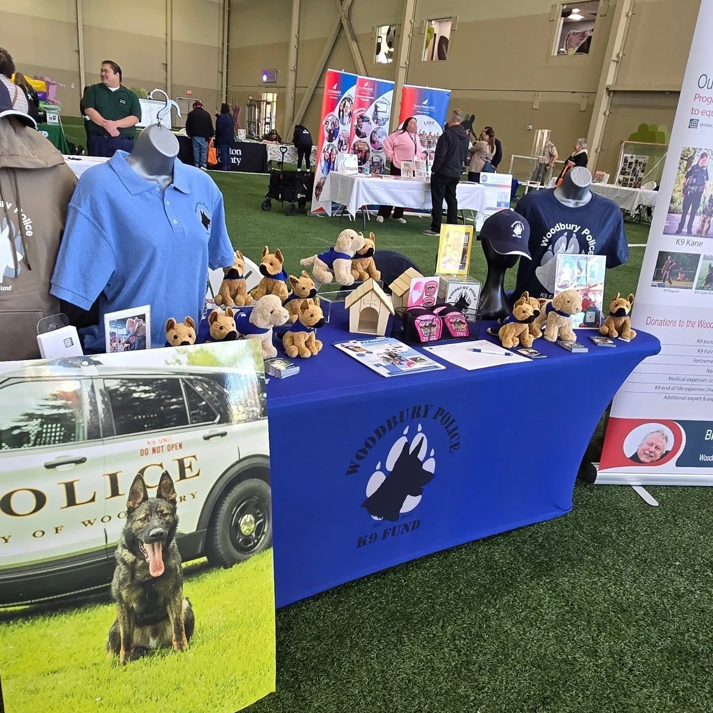 Stop by the City of Woodbury's &quot;New Residents Welcome&quot; event at the MHealth Fairview Sports Center (4125 Radio Drive)! We'll be here until 7 pm.

#k9fund #woodburypolicek9fund #woodburymn