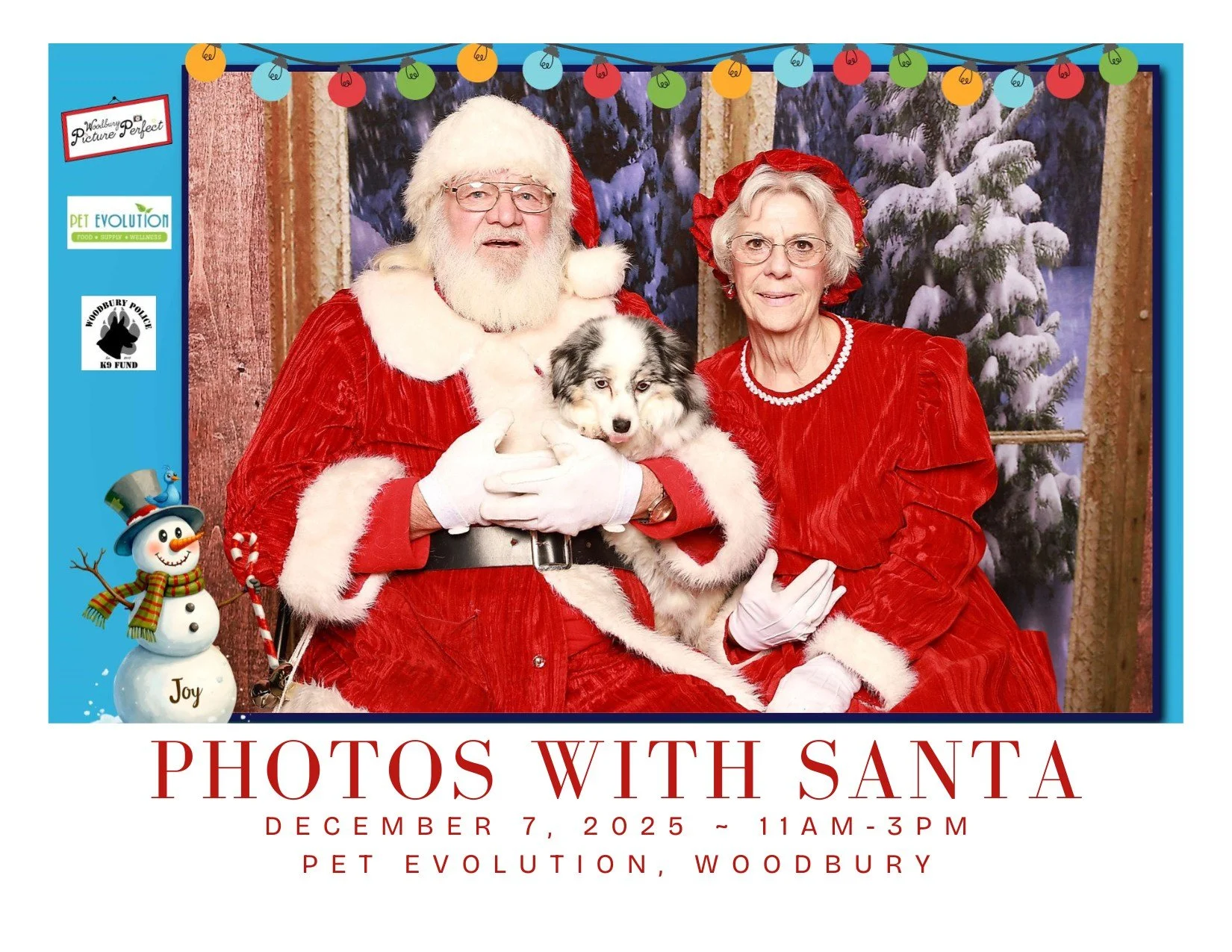 Join us on Sunday, December 7th for our annual PHOTOS WITH SANTA (&amp; MRS. CLAUS)! 🎅🤶🐾

NEW this year: Register ahead of time and skip the line!
https://www.woodburyk9fund.org/photos-with-santa-rsvp
#koins4k9s #k9fund #woodburypolicek9fund