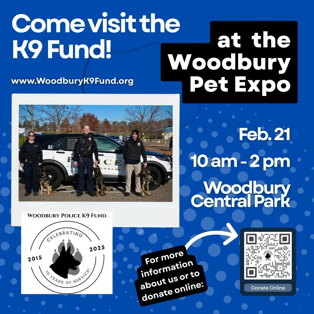 Join us at the Central Bark Pet Expo on Saturday, February 21st (10 am to 2 pm) at the newly renovated Central Park in Woodbury!

#woodburyk9fund #k9fund #centralparkwoodburymn 
City of Woodbury, MN - Government  @woodburyminnesota Woodbury, MN Polic