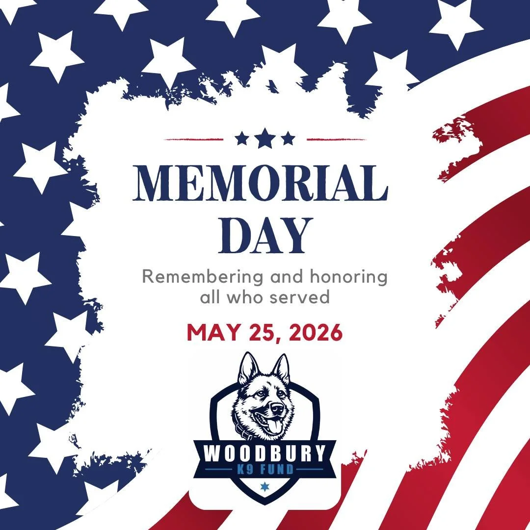 We are grateful for all who have served our country and made the ultimate sacrifice. We are truly the home of the free because of the very brave!

#MemorialDay2026 #woodburyk9fund #k9fund 
Woodbury, MN Police Fire EMS