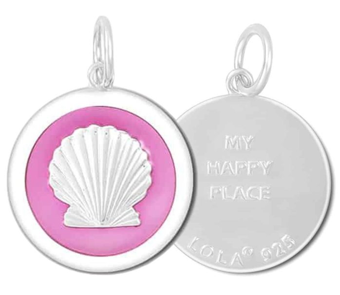 Lola Seashell charm in pink