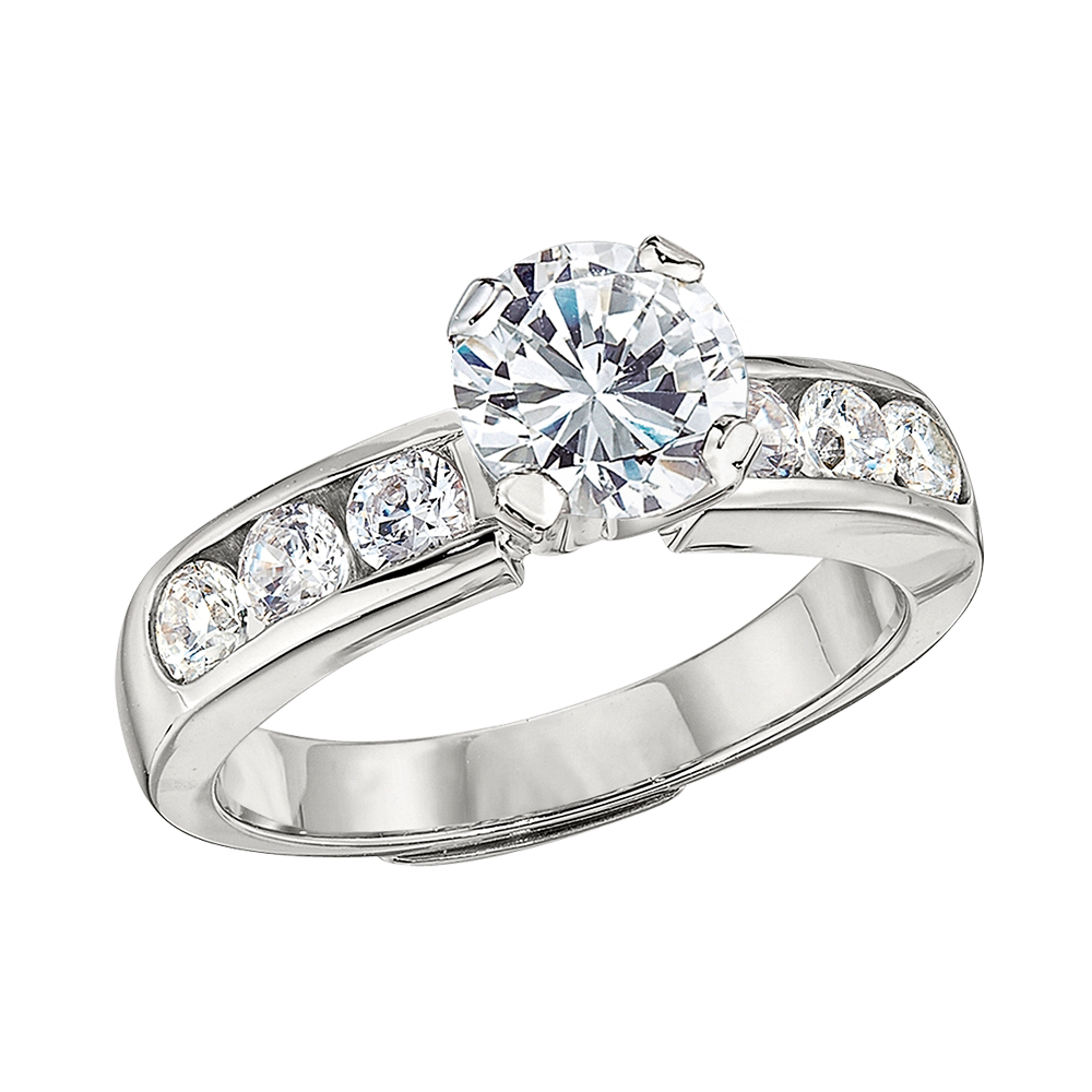 18K White Gold Diamond Channel Set Wedding Ring – Long's Jewelers