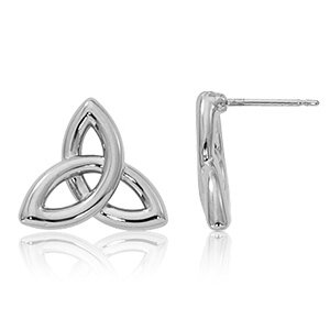 Sterling silver infinity earrings