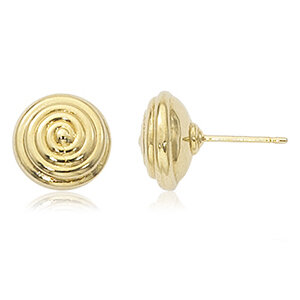 14k yellow gold stud earrings