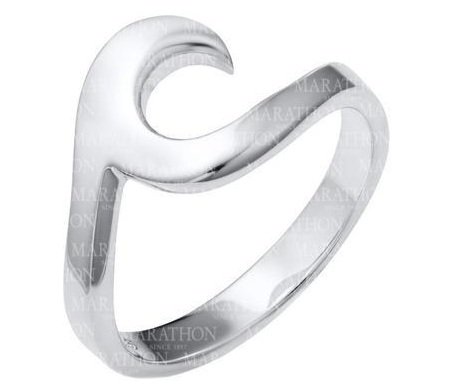 Sterling Silver Wave Ring