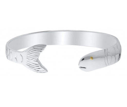 sterling silver fish bracelet