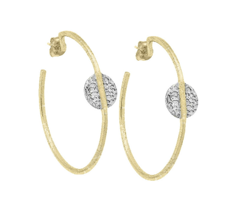 Kymbal Earrings Sterling Silver &amp; Gold Vermeil $180