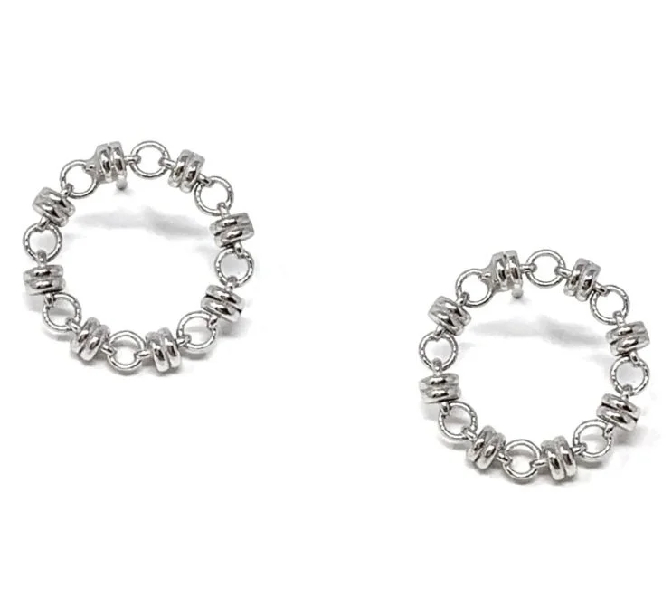 Sterling Silver Botticelli Stud Earrings