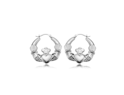 Claddagh Hoop Earrings