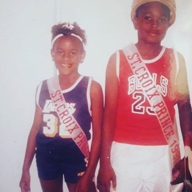 The best thing about having siblings  is you don't have to go through the embaranssment alone. How was I suppose to even pretend to ball in these shirts though?!?! #whereistherestofmyshorts @irvjulien